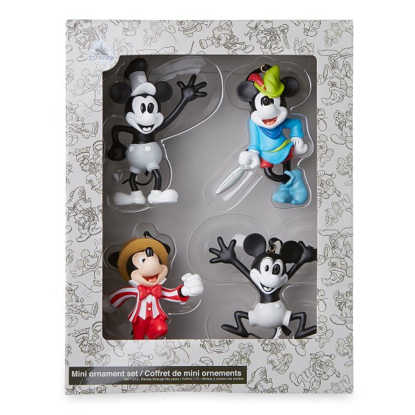 Mickey Mouse Through the Years Mini Ornament Set Mickey Mouse Through the Years Mini Ornament Set